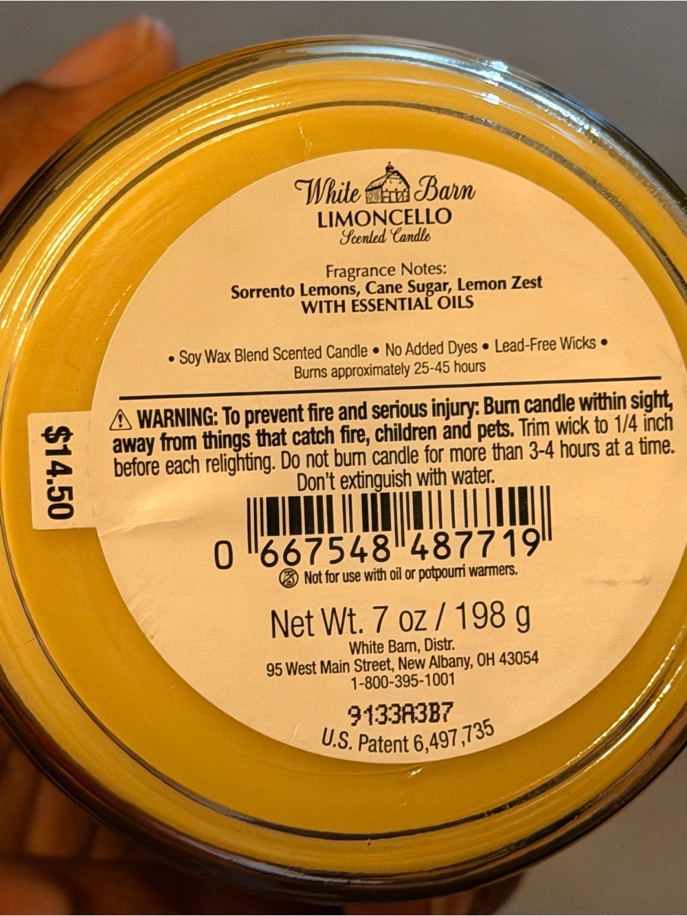 new bath and body works limoncello candle no returns - Picture 2 of 2